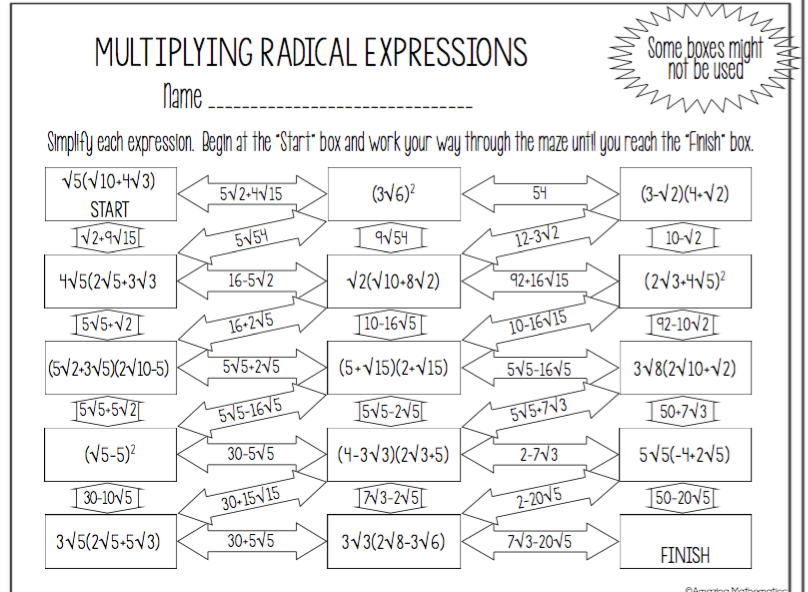 kuta software algebra 1 honors simplifying radicals